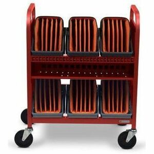 Bretford CUBE TRANSPORT 30X CADDY 90DEG AC RED TVCT30CAD-90DRED