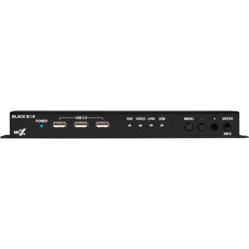 Black Box MCX G2 HDMI Decoder - 4K60, Fiber - Functions: Video Decoding, Video Switcher - 4096 x 2160 - 4K - Network (RJ-45) - USB - Audio - MCXG2DF01 - Image 2