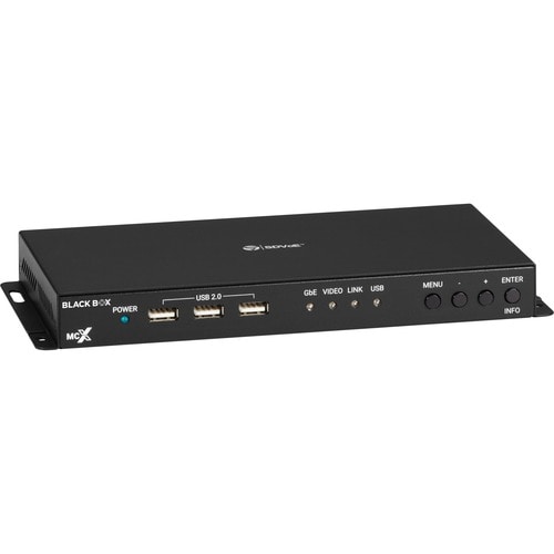 Black Box MCX G2 HDMI Decoder - 4K60, Fiber - Functions: Video Decoding, Video Switcher - 4096 x 2160 - 4K - Network (RJ-45) - USB - Audio - MCXG2DF01 - Image 4