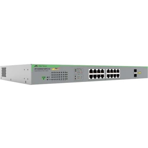16PORT 1GB WEBSMART SWITCH 2SFP PORTS V2 GIGABIT WEBSMART SWITCH - AT-GS950/18PS V2-10