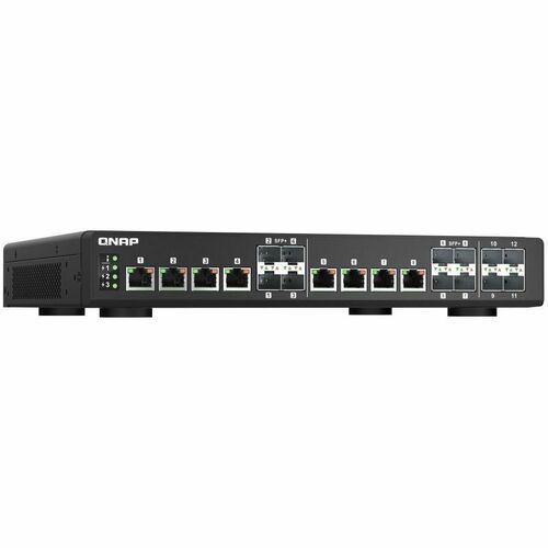 QNAP QSW-IM1200-8C-US Ethernet Switch - 8 Ports - Manageable - 10 Gigabit Ethernet - 10GBase-T, 10GBase-X - 2 Layer Supported - Twisted Pair, Optical Fiber - Rack-mountable QSW-IM1200-8C-US - Image 3