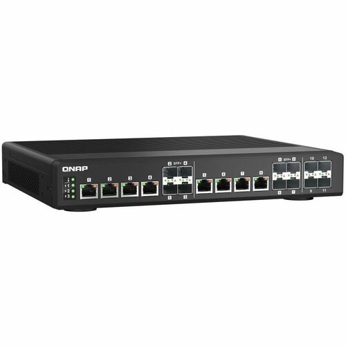 QNAP QSW-IM1200-8C-US Ethernet Switch - 8 Ports - Manageable - 10 Gigabit Ethernet - 10GBase-T, 10GBase-X - 2 Layer Supported - Twisted Pair, Optical Fiber - Rack-mountable QSW-IM1200-8C-US - Image 4
