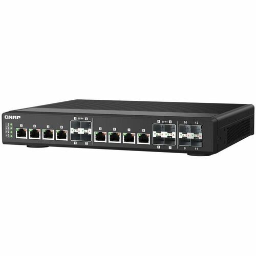 QNAP QSW-IM1200-8C-US Ethernet Switch - 8 Ports - Manageable - 10 Gigabit Ethernet - 10GBase-T, 10GBase-X - 2 Layer Supported - Twisted Pair, Optical Fiber - Rack-mountable QSW-IM1200-8C-US - Image 5
