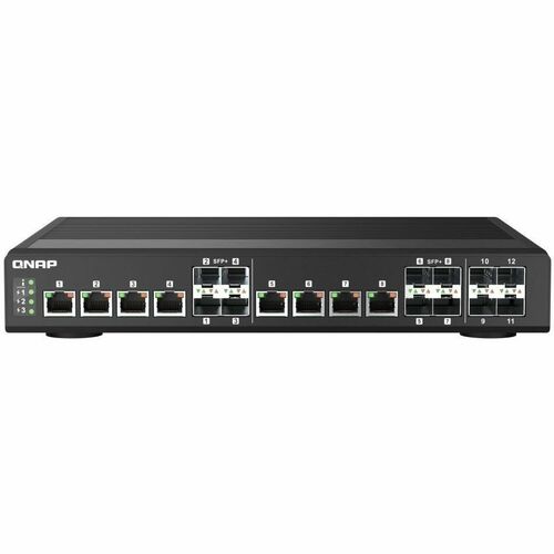 QNAP QSW-IM1200-8C-US Ethernet Switch - 8 Ports - Manageable - 10 Gigabit Ethernet - 10GBase-T, 10GBase-X - 2 Layer Supported - Twisted Pair, Optical Fiber - Rack-mountable QSW-IM1200-8C-US