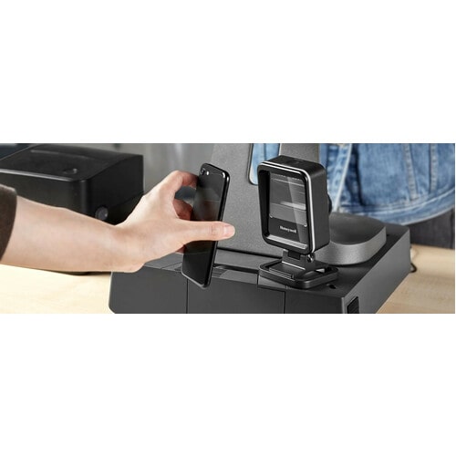Honeywell Genesis XP 7680g Flexible Presentation Scanner - Cable Connectivity - 8.50" Scan Distance - 1D, 2D - Imager - Serial, USB, Keyboard Wedge - Black - Stand - 7680GSR-2USB-1EZ-N - Image 8