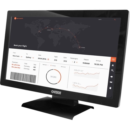 GVision D22ZD-AV-45PT 22" Class LCD Touchscreen Monitor - 16:9 - TAA Compliant - 21.5" Viewable - Projected Capacitive - 10 Point(s) Multi-touch Screen - 1920 x 1080 - - D22ZD-AV-45PT