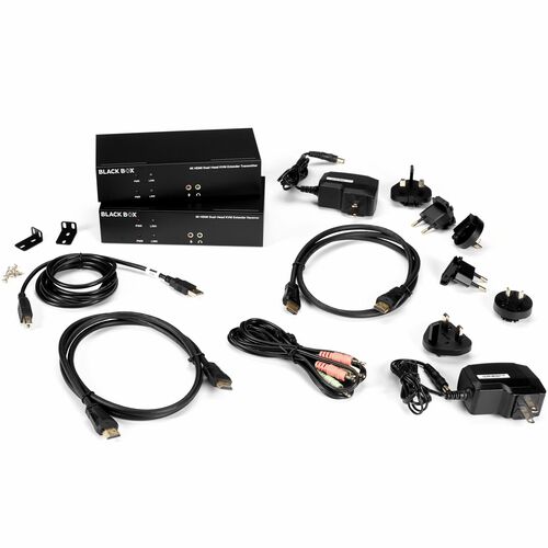 Black Box KVX HDMI Extender - 5 x USB - 2 x HDMI - 328.08 ft Extended Range - Metal Chassis KVXLCH-200 - KVXLCH-200 - Image 2