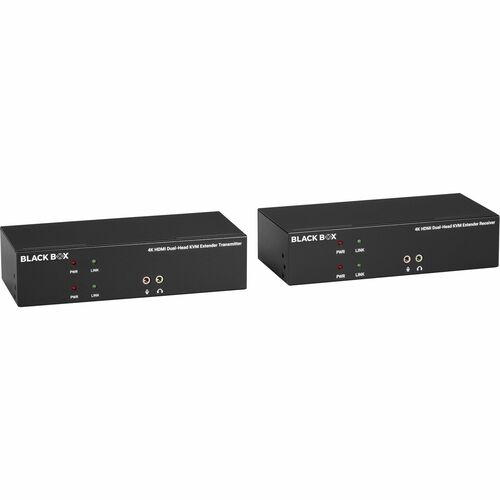 Black Box KVX HDMI Extender - 5 x USB - 2 x HDMI - 328.08 ft Extended Range - Metal Chassis KVXLCH-200 - KVXLCH-200