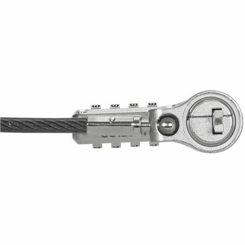Targus DEFCON Ultimate Universal Serialized Dual Head Converter Combination Lock - 1 ft Cable - 4-digit - Patented T-bar/Combination Lock - Silver - Galvanized Steel - For Notebook, - ASP96DGLX-25S - Image 3