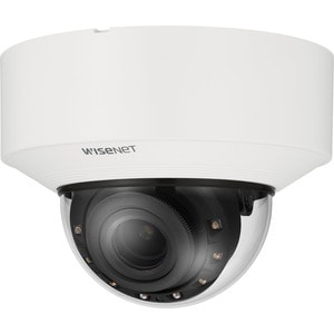 HANWHA 4MP IR OUTDOOR DOME AI CAMERA 3.6X MOTORIZED V/F LENS POE/12VDC XNV-C7083R