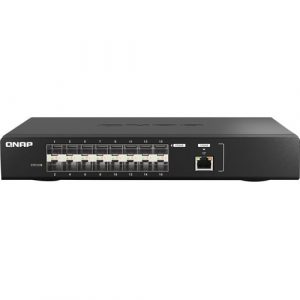QNAP QSW-M5216-1T Ethernet Switch - 1 Ports - Manageable - 10 Gigabit Ethernet, 25 Gigabit Ethernet - 10GBase-T, 25GBase-X - 2 Layer Supported - Modular - 80 W - QSW-M5216-1T-US