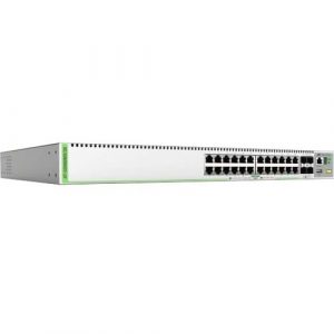 L3 STACKABLE SWITCH 24X 10/100/1000-T 4X SFP+ PORTS - AT-GS980MX/28-10