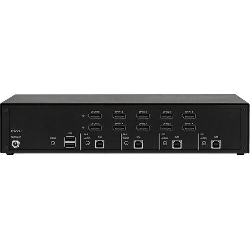 Black Box Secure NIAP 4.0 Certified KVM Switch - DisplayPort - 2 Computer(s) - 4 Local User(s) - 4K - 3840 x 2160 - 6 x USB - - KVS4-2004V - Image 2