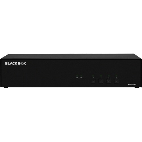 Black Box Secure NIAP 4.0 Certified KVM Switch - DisplayPort - 2 Computer(s) - 4 Local User(s) - 4K - 3840 x 2160 - 6 x USB - - KVS4-2004V