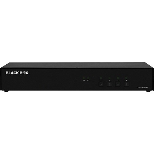 Black Box Secure KVM Switch - FlexPort HDMI/DisplayPort - 4 Computer(s) - 1 Local User(s) - 3840 x 2160 - 6 x USB - HDMI - DisplayPort - - KVS4-1004HV