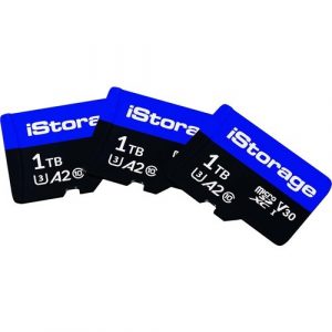 3 PACK iStorage microSD Card 1TB | Encrypt data stored on iStorage microSD Cards using datAshur SD USB flash drive | Compatible with datAshur SD drives only - - IS-MSD-3-1000