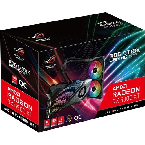 Asus ROG AMD Radeon RX 6900 XT Graphic Card - 16 GB GDDR6 - 7680 x 4320 - 2.13 GHz Game Clock - 2.37 GHz Boost Clock - - ROG-STRIX-LC-RX6900XT-O16G-GAMING - Image 11