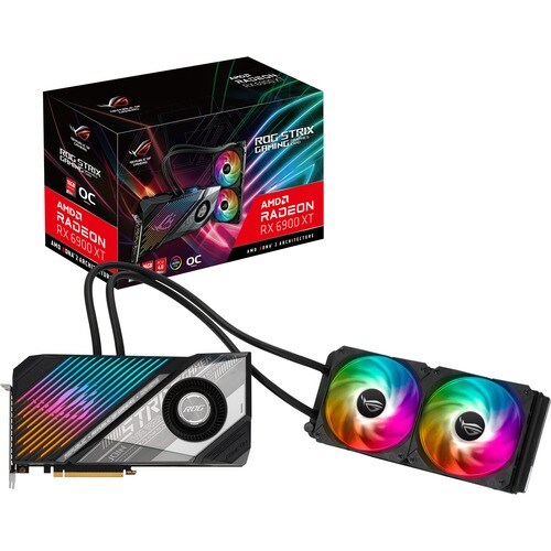 Asus ROG AMD Radeon RX 6900 XT Graphic Card - 16 GB GDDR6 - 7680 x 4320 - 2.13 GHz Game Clock - 2.37 GHz Boost Clock - - ROG-STRIX-LC-RX6900XT-O16G-GAMING - Image 12