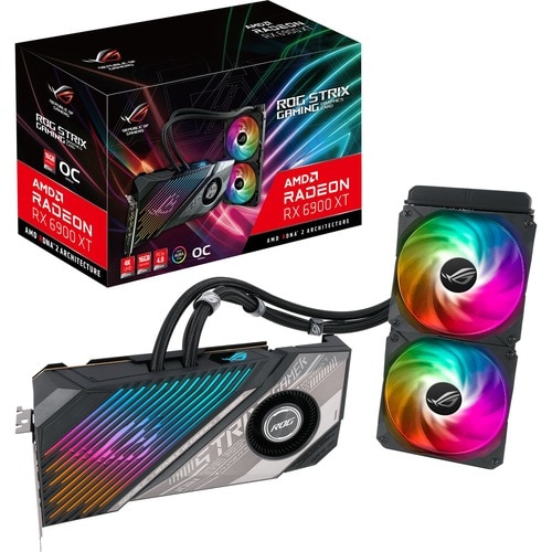 Asus ROG AMD Radeon RX 6900 XT Graphic Card - 16 GB GDDR6 - 7680 x 4320 - 2.13 GHz Game Clock - 2.37 GHz Boost Clock - - ROG-STRIX-LC-RX6900XT-O16G-GAMING - Image 13