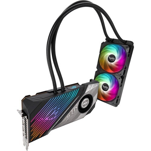Asus ROG AMD Radeon RX 6900 XT Graphic Card - 16 GB GDDR6 - 7680 x 4320 - 2.13 GHz Game Clock - 2.37 GHz Boost Clock - - ROG-STRIX-LC-RX6900XT-O16G-GAMING - Image 6