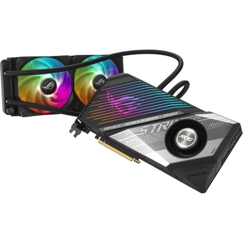 Asus ROG AMD Radeon RX 6900 XT Graphic Card - 16 GB GDDR6 - 7680 x 4320 - 2.13 GHz Game Clock - 2.37 GHz Boost Clock - - ROG-STRIX-LC-RX6900XT-O16G-GAMING - Image 9