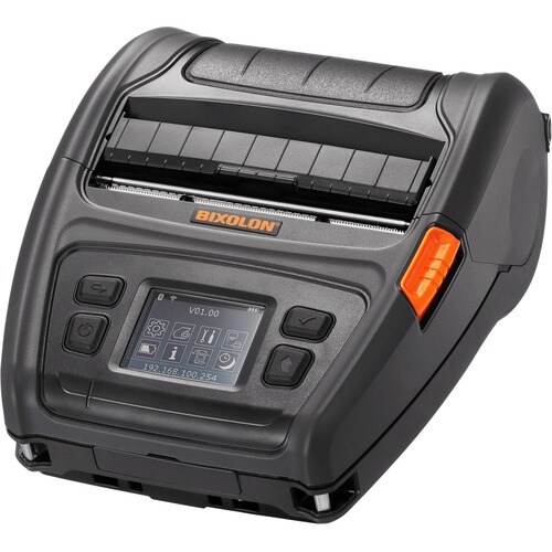 Bixolon XM7-40 Mobile Direct Thermal Printer - Monochrome - Label Print - USB - Serial - Wireless LAN - Battery Included - Black - LCD Display Screen - - XM7-40WK