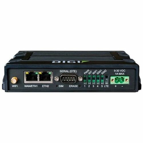 Digi IX20 Wi-Fi 5 IEEE 802.11a/b/g/n/ac 2 SIM Cellular, Ethernet Modem/Wireless Router - 4G - LTE 800, LTE 900, LTE 1800, LTE 1900 - LTE, LTE Advanced - - IX20-0007 - Image 2