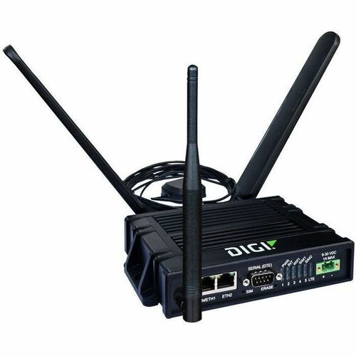 Digi IX20 Wi-Fi 5 IEEE 802.11a/b/g/n/ac 2 SIM Cellular, Ethernet Modem/Wireless Router - 4G - LTE 800, LTE 900, LTE 1800, LTE 1900 - LTE, LTE Advanced - - IX20-0007 - Image 4