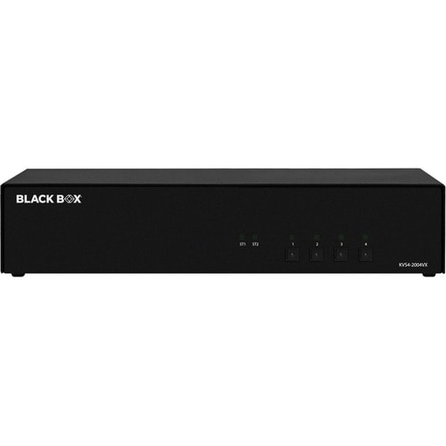 Black Box Secure KVM Switch - DisplayPort - 2 Computer(s) - 4 Local User(s) - 4K - 3840 x 2160 - 11 x USB - 10 x DisplayPort - KVS4-2004VX - Image 2