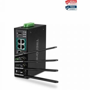 TRENDnet TI-WP100 Wi-Fi 5 IEEE 802.11ac Ethernet Wireless Router - TAA Compliant - Dual Band - 2.40 GHz ISM Band - 5 GHz UNII Band - 5 x - TI-WP100