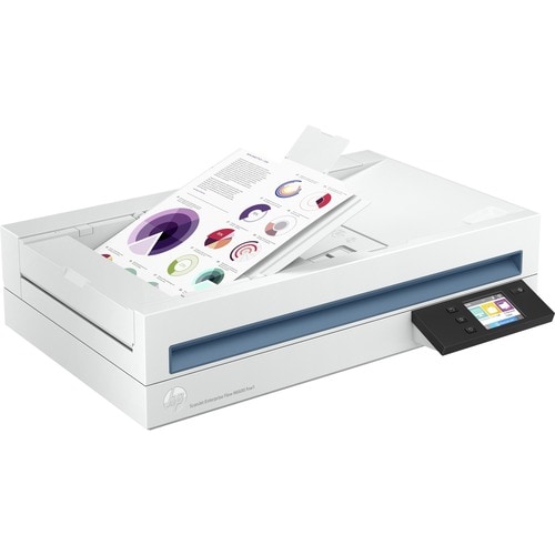 HP Scanjet Enterprise Flow N6600 fnw1 Flatbed/ADF Scanner - 1200 dpi Optical - 48-bit Color - 8-bit Grayscale - 50 ppm (Mono) - 50 ppm (Color) - Duplex - 20G08A#BGJ - Image 8