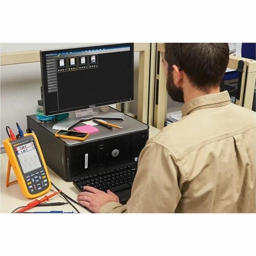 Fluke 120B Series Industrial ScopeMeter handheld Oscilloscopes - TFT - USB - Wireless LAN - Battery Included - Battery Rechargeable - Lithium Ion (Li-Ion) FLUKE-123B/NA - FLUKE-123B/NA - Image 5