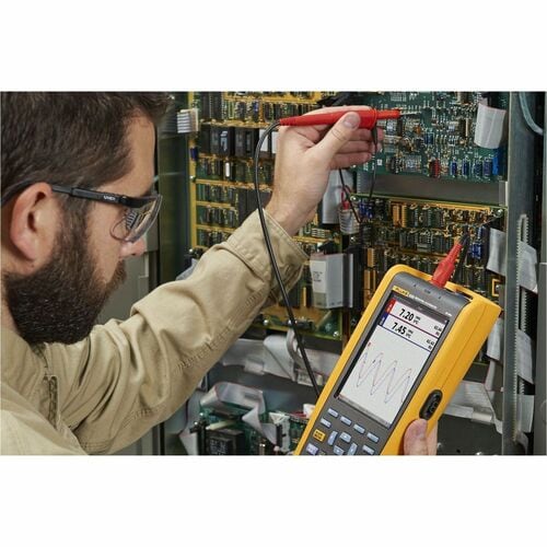Fluke 120B Series Industrial ScopeMeter handheld Oscilloscopes - TFT - USB - Wireless LAN - Battery Included - Battery Rechargeable - Lithium Ion (Li-Ion) FLUKE-123B/NA - FLUKE-123B/NA - Image 6