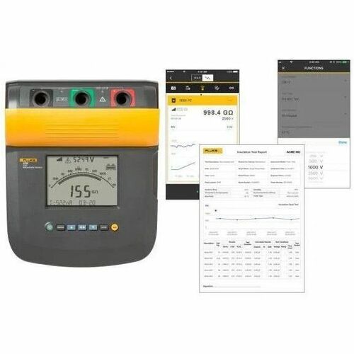 Fluke 10KV INSULATION TESTER MAIN UNIT TESTLEAD LINECORD HEAVY DUTY A FLUKE-1555 - Image 3
