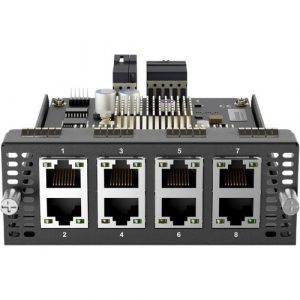 Peplink 8x GE PoE+ Module (EXM-8C) - For Data Networking - 8 x RJ-45 10/100/1000Base-T NetworkGigabit Ethernet - 10/100/1000Base-T - 1 Gbit/s - Plug-in Module EXM-8C