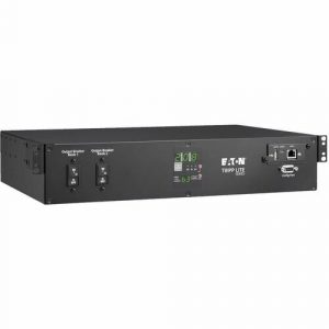Eaton Tripp Lite Series 5.8kW 208/240V Single-Phase ATS/Monitored PDU - 16 C13, 2 C19 & 1 L6-30R Outlets, Dual L6-30P Inputs, 10 ft. Cords, 2U, TAA - Monitored - PDUMNH30HVAT2
