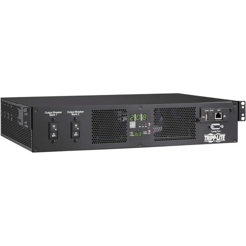 Eaton Tripp Lite Series 7.4kW 200-240V Single-Phase ATS/Monitored PDU - 16 C13 & 2 C19 Outlets, Dual IEC 309 32A Blue Inputs, 3 m Cords, 2U, TAA - - PDUMNH32HVAT2