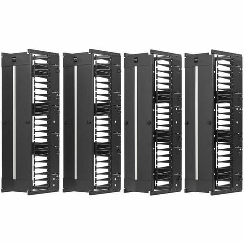 Eaton Tripp Lite Series High-Capacity Vertical Cable Manager - Deep Double Finger Duct with Cover, Double Sided, 12 in. Wide, Black, 7 ft. (2.2 m) - Finger Duct - SRCABLEVRT12HD2 - Image 2