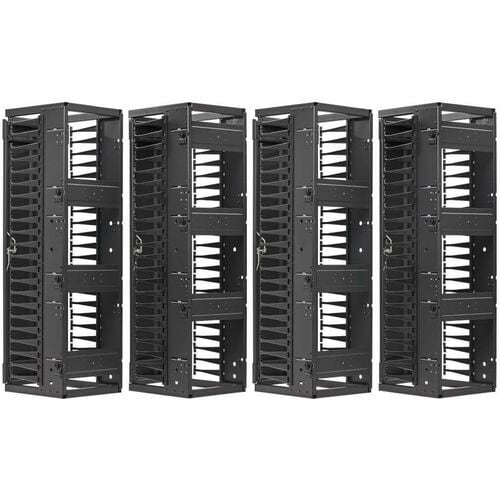 Eaton Tripp Lite Series High-Capacity Vertical Cable Manager - Deep Double Finger Duct with Cover, Double Sided, 12 in. Wide, Black, 7 ft. (2.2 m) - Finger Duct - SRCABLEVRT12HD2 - Image 5