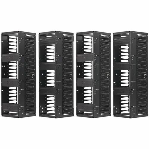 Eaton Tripp Lite Series High-Capacity Vertical Cable Manager - Deep Double Finger Duct with Cover, Double Sided, 12 in. Wide, Black, 7 ft. (2.2 m) - Finger Duct - SRCABLEVRT12HD2 - Image 6