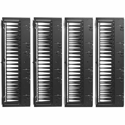 Eaton Tripp Lite Series High-Capacity Vertical Cable Manager - Deep Double Finger Duct with Cover, Double Sided, 12 in. Wide, Black, 7 ft. (2.2 m) - Finger Duct - SRCABLEVRT12HD2 - Image 8