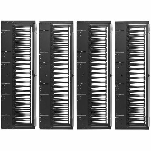Eaton Tripp Lite Series High-Capacity Vertical Cable Manager - Deep Double Finger Duct with Cover, Double Sided, 12 in. Wide, Black, 7 ft. (2.2 m) - Finger Duct - SRCABLEVRT12HD2 - Image 9