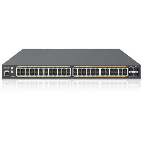 EnGenius ECS2552FP Ethernet Switch - 48 Ports - Manageable - 10 Gigabit Ethernet, Gigabit Ethernet - 10/100/1000Base-T, 10GBase-X - 2 Layer Supported - 913 W Power Consumption - - ECS2552FP - Image 2