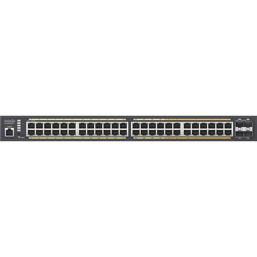 EnGenius ECS2552FP Ethernet Switch - 48 Ports - Manageable - 10 Gigabit Ethernet, Gigabit Ethernet - 10/100/1000Base-T, 10GBase-X - 2 Layer Supported - 913 W Power Consumption - - ECS2552FP