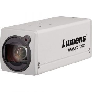 Lumens VC-BC601P 8.6 Megapixel Full HD Network Camera - Color - Box - White - H.264, H.265, HEVC - 1920 x 1080 - 4.60 mm- 135 mm Varifocal - VC-BC601PW
