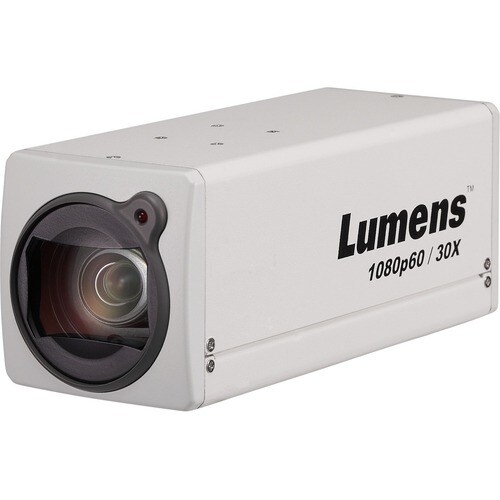 Lumens VC-BC601P 8.6 Megapixel Full HD Network Camera - Color - Box - White - H.264, H.265, HEVC - 1920 x 1080 - 4.60 mm- 135 mm Varifocal - VC-BC601PW