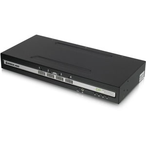 Iogear 4-PORT SINGLE VIEW SECURE KVM SWITCH W/DISPLAYPORT/HDMIAUDIO SUP GCS1414TAA4-UN