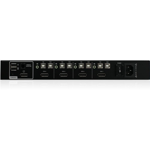 4-PORT SINGLE VIEW SECURE KVM SWITCH W/DISPLPORT/HDMI/AUDCAC SUP - GCS1414TAA4C-UN - Image 2