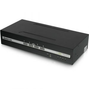 4-PORT DUAL VIEW SECURE KVM SWITCH W/DISPLAYPORT/HDMIAUDIO SUP - GCS1424TAA4-UN