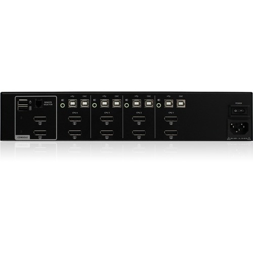 4-PORT DUAL VIEW DISPLAYPORT SECURE KVM SWITCH W/AUDIO CAC SUP - GCS1424TAA4C - Image 2